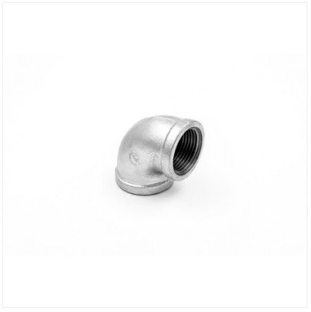 DN15 Galvanized Iron Grooved Pipe Fitting GI 90 Degree Elbow Thread 1/2"